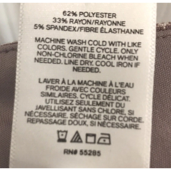 Express Columnist Barely Boot Mid Rise Pants Dusty Pink Check Pockets Size 16 - Picture 10 of 10